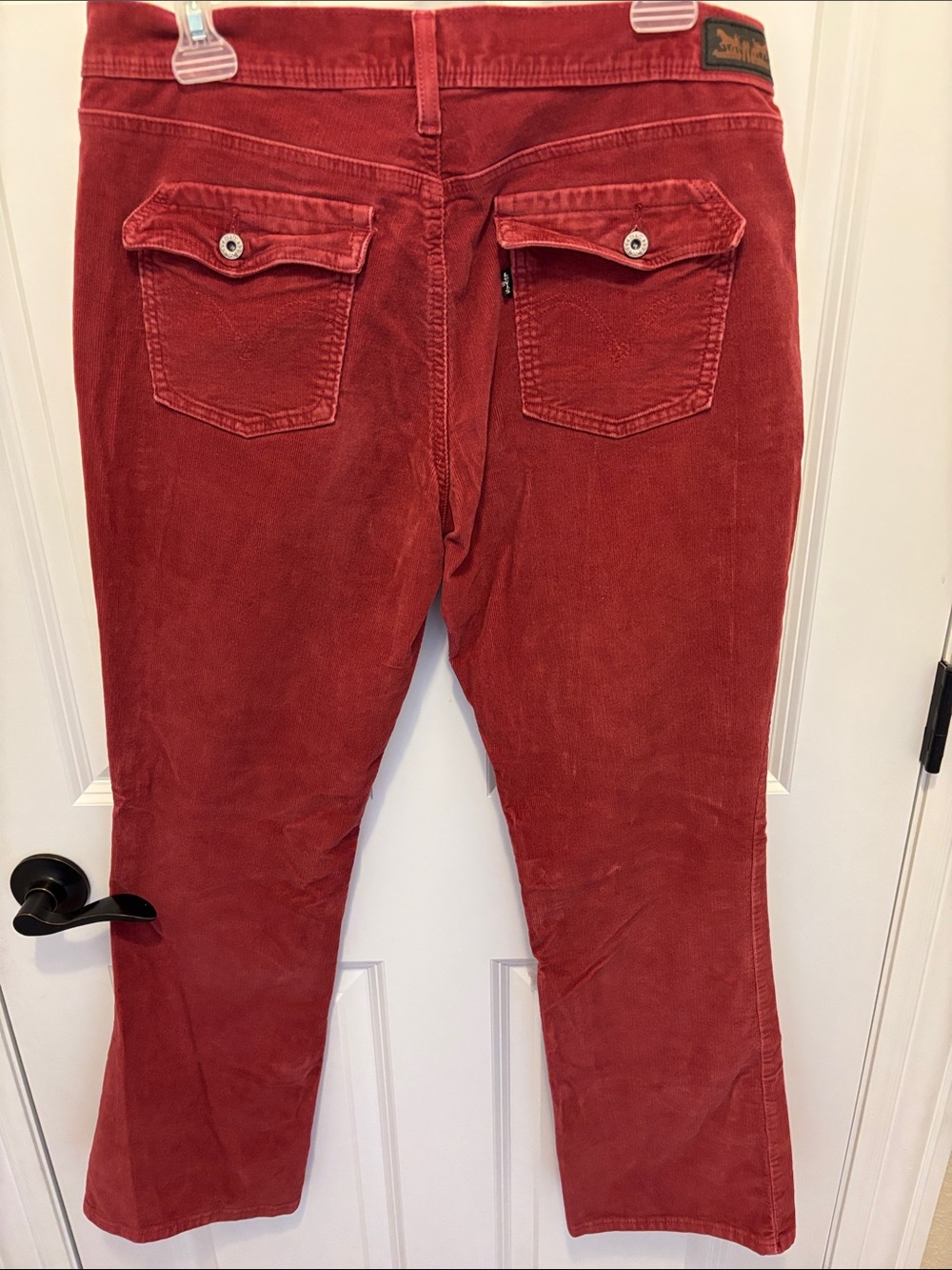 Levi's Vintage Red Corduroy 515 Bootcut Pants 12